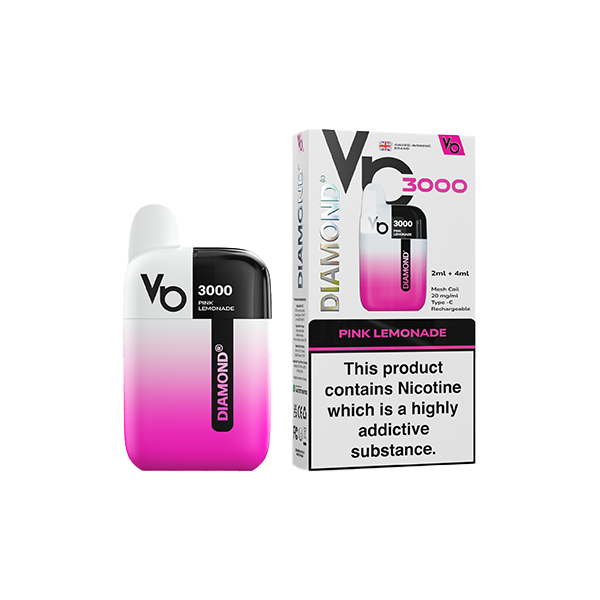 20mg Vapes Bar Diamond 3000 Pod Vape Kit 3000 Puffs