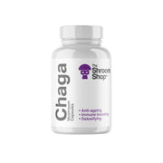 The Shroom Shop Chaga Mushroom 45000mg Capsules - 90 Caps