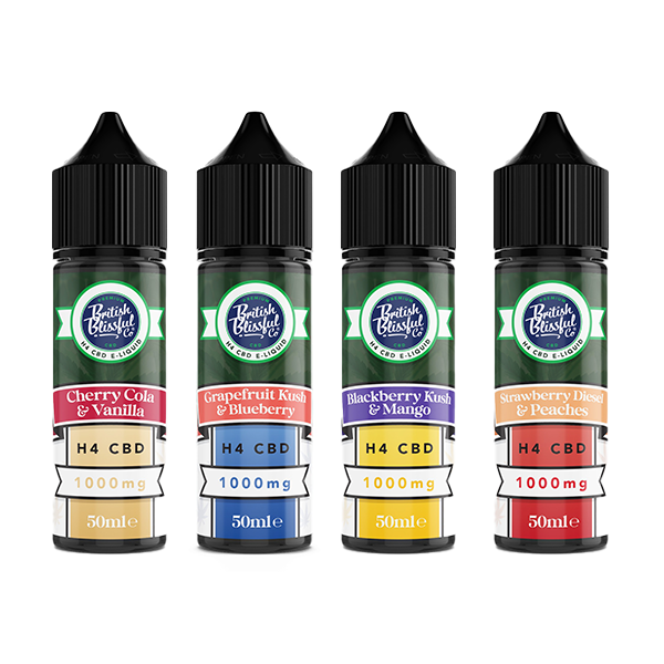 British Blissful 1000mg H4 CBD E-Liquid 50ml