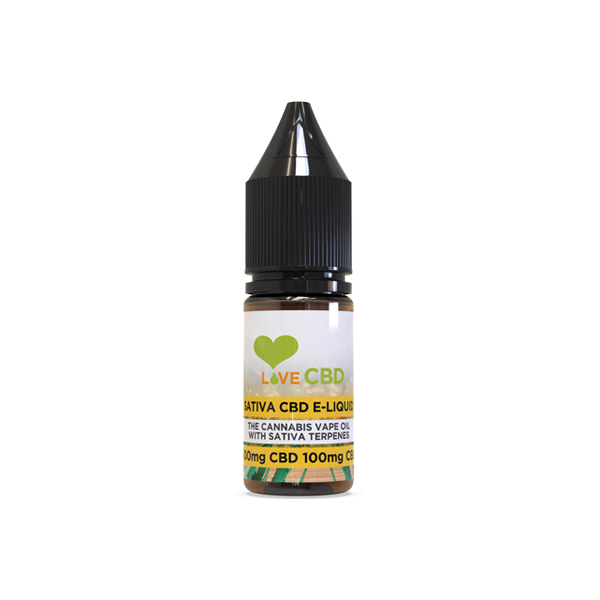 Love CBD 600mg Sativa CBD + CBG E-liquid 10ml (65PG/35VG)