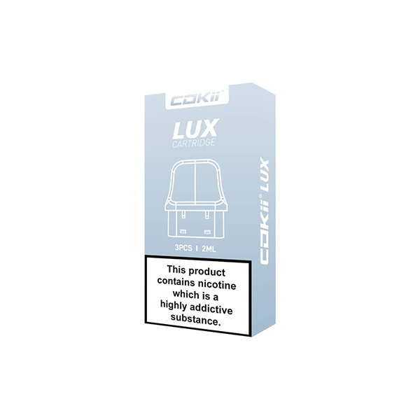 Cokii Lux Replacement Pods 2ml - 3 Pcs (0.6Ohm, 0.8Ohm, 1.0Ohm)