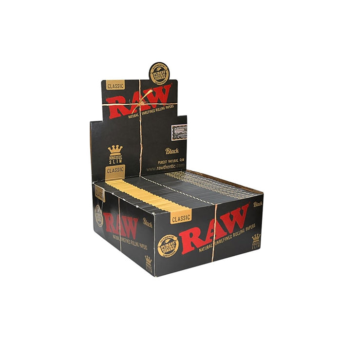 Raw Black Classic King Size Slim Rolling Papers