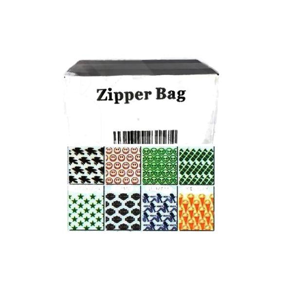 5 x Zipper Branded 2 x 2 Printed Crown Baggies