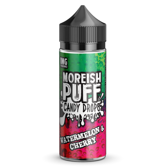 Moreish Puff Watermelon Cherry Candy Drops